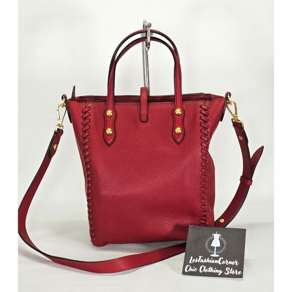 Annabel Ingall Women's Red Leather Ella Whipstitch Tote Bag Medium 2001 - Picture 10 of 15